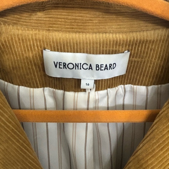 Veronica Beard Tan Corduroy Blazer Size 16 EUC - Picture 3 of 4